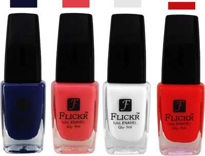 

Flickr EXTRA SHINE and SPEED DRY Nail Polish Blue,Baby Pink,White,Red(Pack of 4)