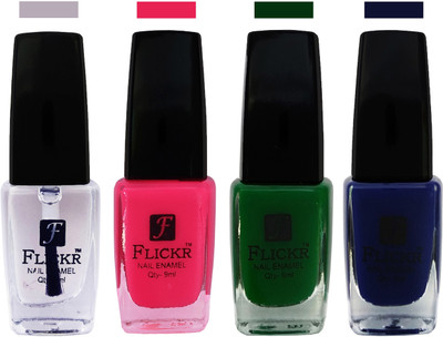 

Flickr EXTRA SHINE and SPEED DRY Nail Polish Top Coat,Bright Pink,Green,Blue(Pack of 4)