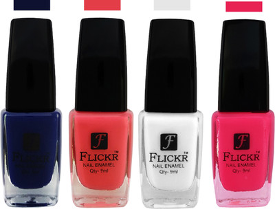 

Flickr EXTRA SHINE and SPEED DRY Nail Polish Blue,Baby Pink,White,Bright Pink(Pack of 4)