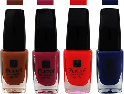 

Flickr EXTRA SHINE and SPEED DRY Nail Polish Brown,Purple,Red,Blue(Pack of 4)