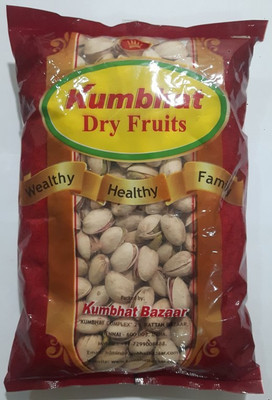 

Kumbhat Dry Fruits Salted pista Pistachios(500 g, Pouch)