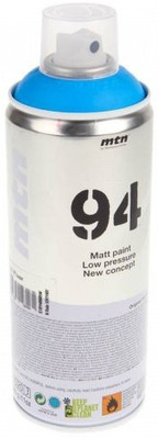 Montana Mtn 94 Spray Paints 400ml - Fluorescent Blue(Set of 1, White)