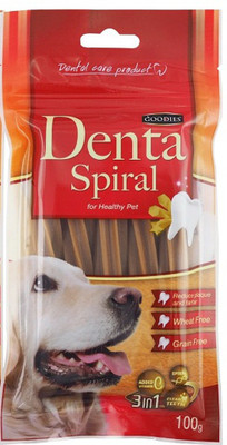 

all4pets DENTAL SPIRAL HEXAGON TWIST 100GMS(Buy 2 Get 1 Free) Chicken Dog Chew(100 g, Pack of 2)