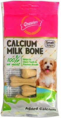 

gnawlers GNAWLERS CALCIUM 7 PCS Small Pack of 3 Milk Dog Chew(180 g, Pack of 3)