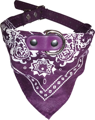 

101Lives Purple Bandanna style Dog & Cat Everyday Collar(, Purple