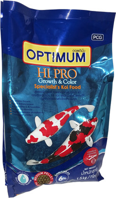 

ROYAL PET Optimum HI PRO Growth & Color (Medium Pellet) 1.5kg | Specialist's Koi Food | Spirulina 6% Enhanced | 1.5 kg Dry Fish Food