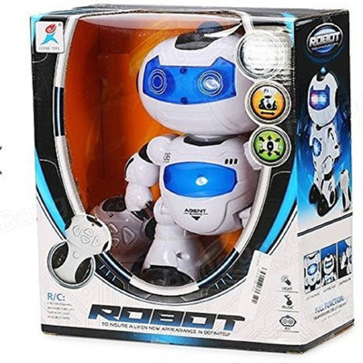 

SHOP DESIRE Agnet Bingo Remote Control Robot Toy(White, Blue), Blue;white