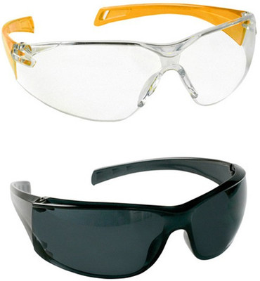 

Vezual Tinted & Clear Hard Coated, Scratch Resistance, UV Protected for Power Tool, Welding, Laboratory, Wood-working Safety Goggle(Free-size)