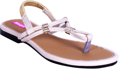 

Indirang Women White Flats
