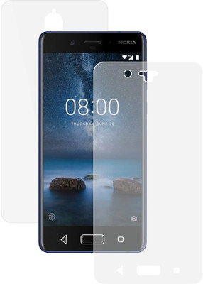 CASE CREATION Front and Back Screen Guard for Nokia 8(Pack of 2)