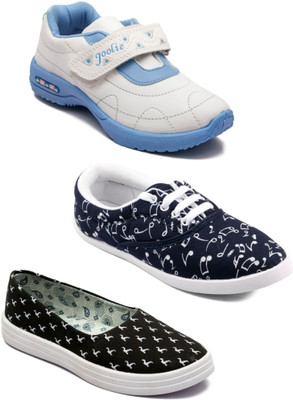

Asian Women Casual & Running Shoes Combo Pack of 3 Casuals For Women(Multicolor