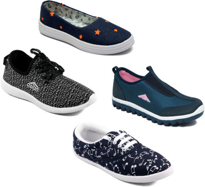 

Asian Women Casual & Running Shoes Combo Pack of 4 Walking Shoes For Women(Multicolor