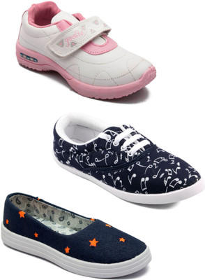 

Asian Women Casual & Running Shoes Combo Pack of 3 Casuals For Women(Multicolor