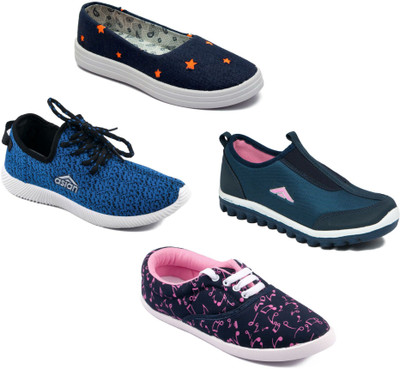 

Asian Women Casual & Running Shoes Combo Pack of 4 Walking Shoes For Women(Multicolor