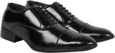 

AMJ Black Formal Party Wear Shoes Lace Up For Men(Black