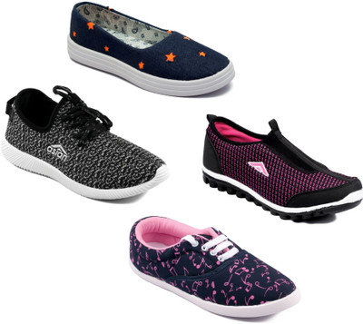 

Asian Women Casual & Running Shoes Combo Pack of 4 Walking Shoes For Women(Multicolor
