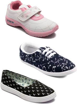 

Asian Women Casual & Running Shoes Combo Pack of 3 Casuals For Women(Multicolor