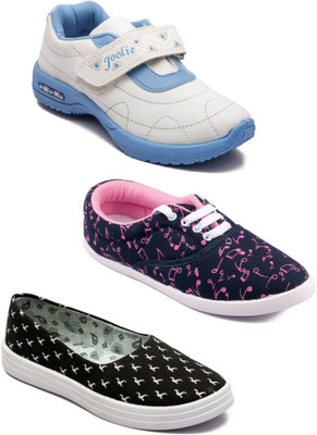 

Asian Women Casual & Running Shoes Combo Pack of 3 Casuals For Women(Multicolor