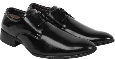 

AMJ Black Formal Party Wear Shoes Lace Up For Men(Black