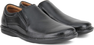 

Clarks Butleigh Free Black Leather slip on For Men(Black