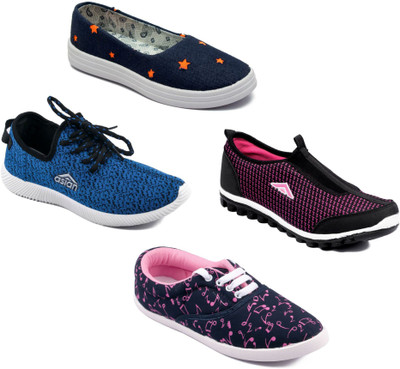 

Asian Women Casual & Running Shoes Combo Pack of 4 Walking Shoes For Women(Multicolor