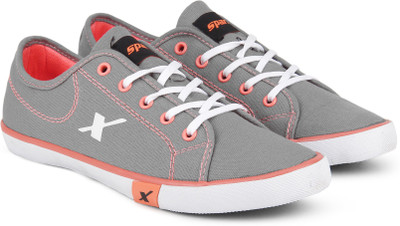 

Sparx SC0106L Canvas Shoes For Women(Grey, Orange, Gypc