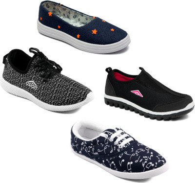 

Asian Women Casual & Running Shoes Combo Pack of 4 Casuals For Women(Multicolor