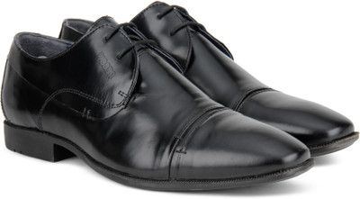 

Woods Genuine Leather by Woodland Lace Up Shoes For Men(Black
