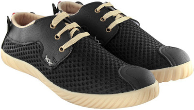 

Blinder Men's Black Mesh Trendy Sneakers For Men(Black