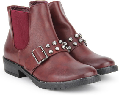 

Chemistry Boots For Women(Maroon