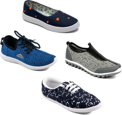 

Asian Women Casual & Running Shoes Combo Pack of 4 Walking Shoes For Women(Multicolor