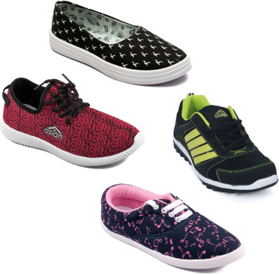 

Asian Women Casual & Running Shoes Combo Pack of 4 Walking Shoes For Women(Multicolor
