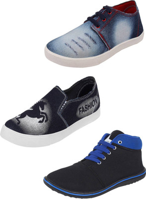 

Camfoot Multicolor Combo-(3)-709-690-698 Casuals For Men(Multicolor