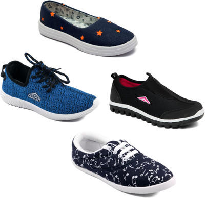 

Asian Women Casual & Running Shoes Combo Pack of 4 Walking Shoes For Women(Multicolor