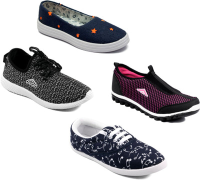 

Asian Women Casual & Running Shoes Combo Pack of 4 For Women(Multicolor