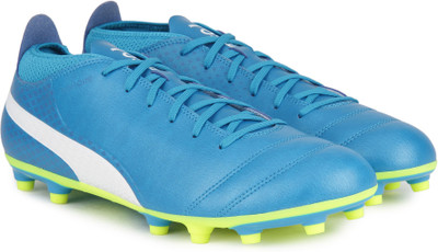 

Puma PUMA ONE 17.4 FG Football Shoes For Men(Blue, White, Atomic blue-puma white-safety