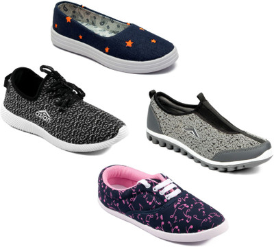 

Asian Women Casual & Running Shoes Combo Pack of 4 Walking Shoes For Women(Multicolor