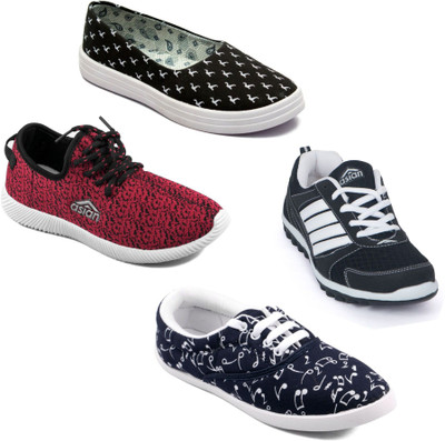 

Asian Women Casual & Running Shoes Combo Pack of 4 Casuals For Women(Multicolor