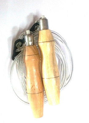 

MK Wire Skipping Rope Full Size,( Colors may Vary) Speed Skipping Rope(White, Length: 356 cm)