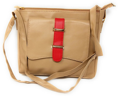

Oytra Girls Casual Tan PU Sling Bag