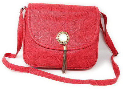 

Oytra Girls Casual Orange PU Sling Bag