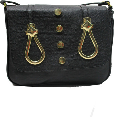 

Rahman Bags Girls Casual Black Polyester Sling Bag