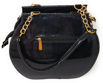 

Oytra Girls Evening/Party Black PU Shoulder Bag