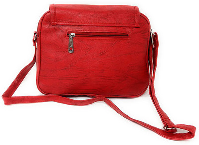 

Oytra Girls Casual Red PU Sling Bag