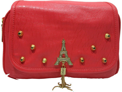 

Rahman Bags Girls Casual Red Polyester Sling Bag