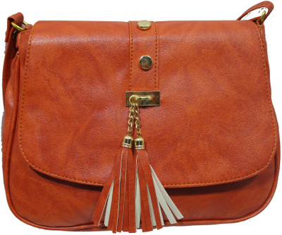 

Rahman Bags Girls Casual Brown Polyester Sling Bag