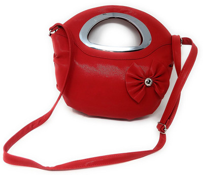 

Oytra Girls Casual Red PU Sling Bag