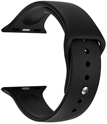 

Memore Replacement Sport Band for iWatch all Model 38mm Pink Smart Watch Strap(Black)