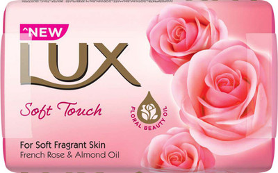 

Lux Soft Touch French Rose and Almond Oil Soap Bar(450 g, Pack of 3)