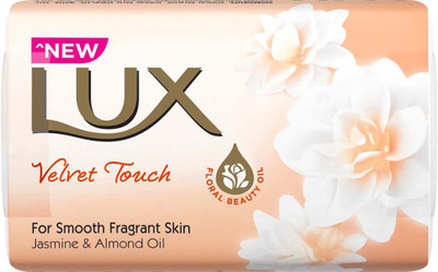 

Lux Velvet Touch Jasmine and Almond Oil Soap Bar(450 g, Pack of 3)